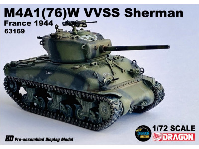 M4A1(76)W SHERMAN US ARMY FRANCJA 1944 - DRAGON ARMOR 63169 1/72