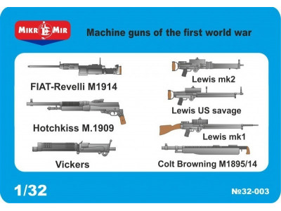 KARABINY MASZYNOWE  WW1 12 sztuk - MIKROMIR MM 1/32