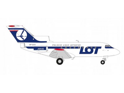 MODEL YAKOVLEV YAK-40 JAK-40 PLL LOT SP-GAE 1980/1990s - 573139 HERPA 1/200