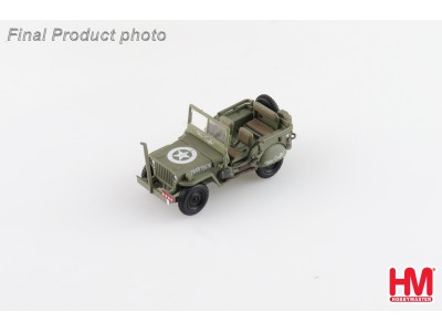WILLYS JEEP US ARMY GEN. GEORGE PATTON 1945 - HG4215 HOBBY MASTER 1/72