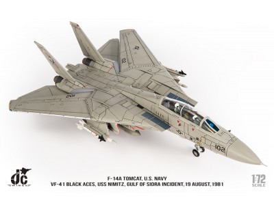F-14A TOMCAT US NAVY USS NIMITZ SIDRA INCIDENT LIBYA 1981 - JCW-72-F14-017 JC WING 1/72