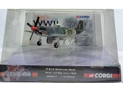 P-51K MUSTANG Mk.IV 112 SQN RAF ITALY 1945 - AA32217 CORGI 1/72 ostatni