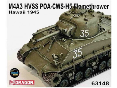 US M4A3 HVSS SHERMAN FLAMM 1945 - DRAGON ARMOR 63148 1/72