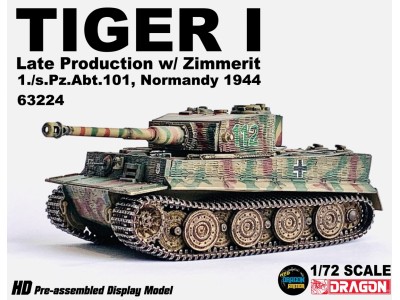 TIGER I WITTMAN 112 NORMANDY 1944 - 63224 DRAGON ARMOR 1/72 1 szt.